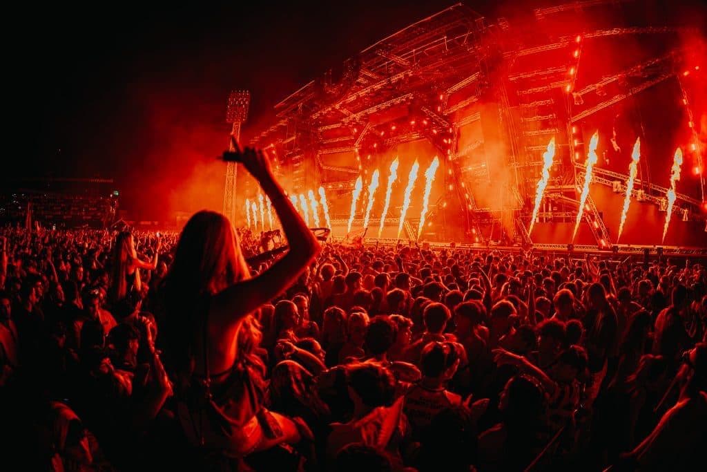 Festival Crowd Background